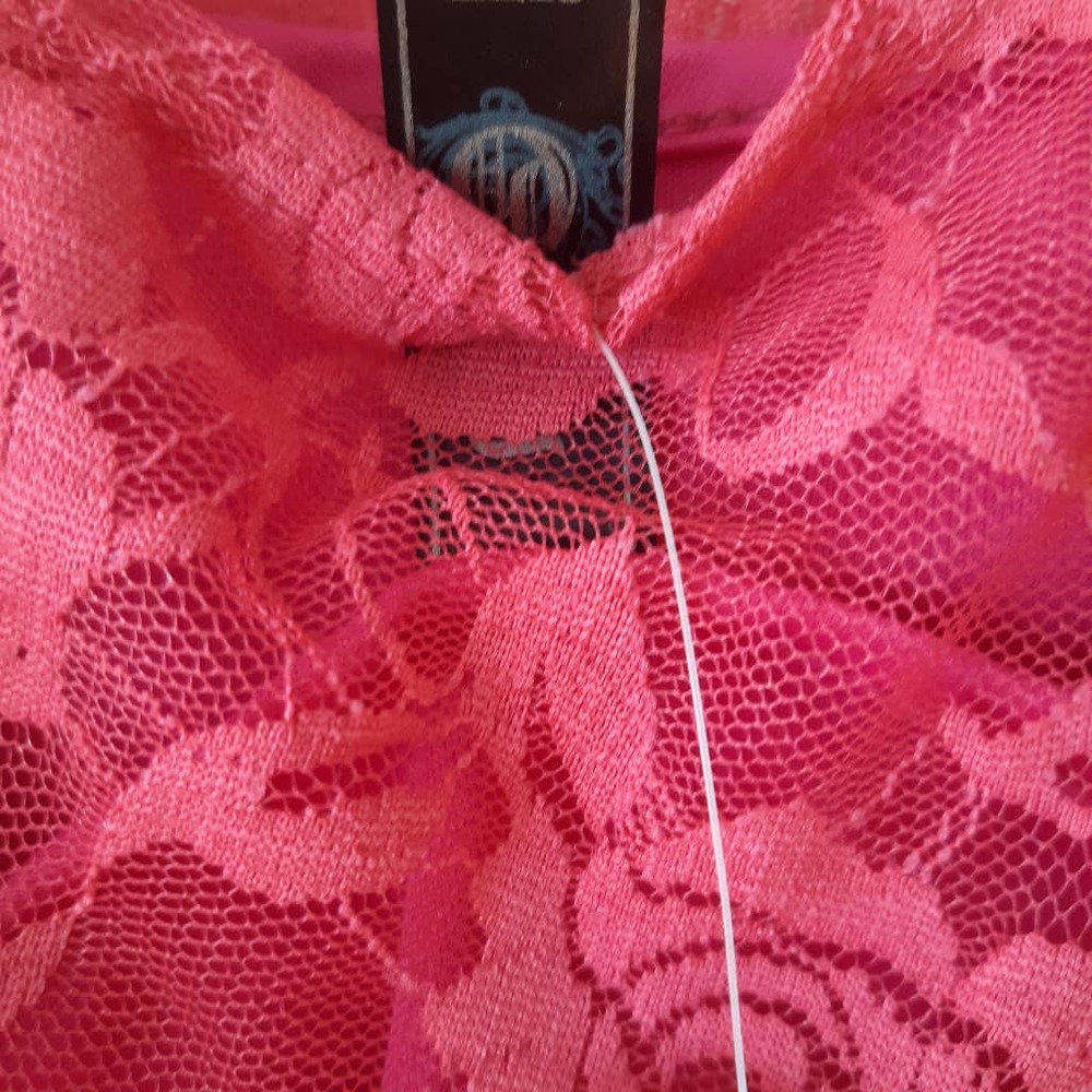 Pink lace blouse new never worn!
